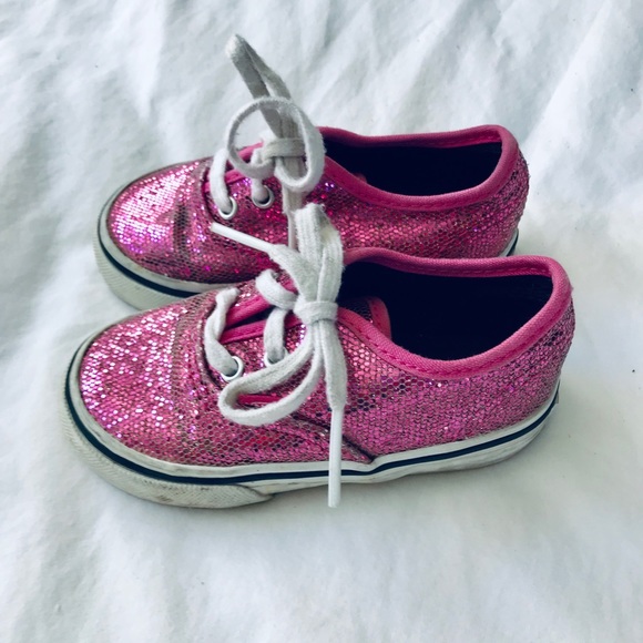 Vans Other - Girls pink sparkle Vans